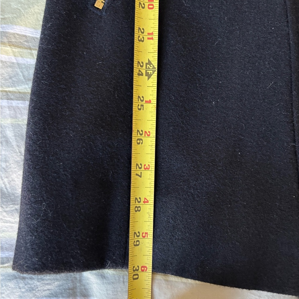 Michael Kors Black Trench Coat with‎ Gold Accents - Picture 14 of 16